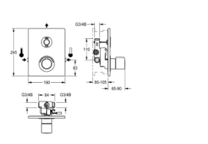 Bild von KWC AT3O0091 Elektronik-Thermostatbatterie , Art.Nr. : 2030068277