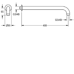 Bild von KWC ZFAID0001 Wandarm , Art.Nr. : 2030018827
