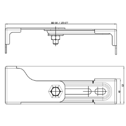 Bild von KWC AQUAFIX ZCMPX140 Wandwinkel Gesamttiefe:177 mm, Gesamthöhe:40 mm, Gesamtbreite:60 mm, Art.Nr. : 2000100867