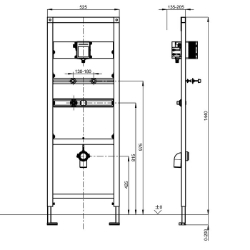 Bild von KWC AQUAFIX AQFX0002 Installationselement Anwendung:Urinale, Barrierefrei:nein, Ausführung Einbauarmatur:Einbauteil, Art.Nr. : 2000110549