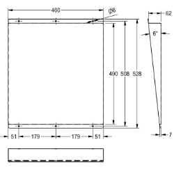 Bild von KWC HEAVY-DUTY M501HD Spiegel Verdeckte Befestigung:nein, Material:Edelstahl, Materialtyp:1.4301 Chromnickelstahl V2A, Art.Nr. : 2000103195