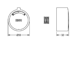 Picture of KWC F3 ASSM9003 Griffdruckkappe Füllmenge:1, Mengeneinheit:Stück, Art.Nr. : 2030046771