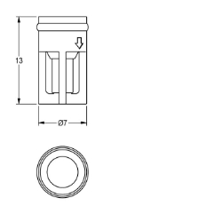 Bild von KWC ASXX9002 Rückflussverhinderer DN 6 Gesamttiefe:7 mm, Gesamthöhe:13 mm, Gesamtbreite:7 mm, Art.Nr. : 2030045816
