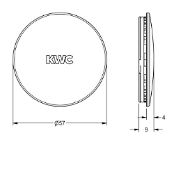Picture of KWC ASEX1007 Verschlusskappe Füllmenge:1, Mengeneinheit:Stück, Art.Nr. : 2030041558