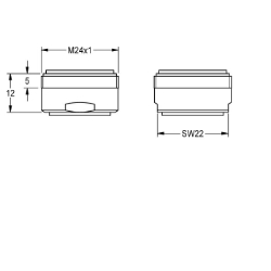Picture of KWC ASXX1008 Luftsprudler 3,0 l/min Gesamttiefe:26 mm, Gesamthöhe:13 mm, Gesamtbreite:26 mm, Art.Nr. : 2030041424