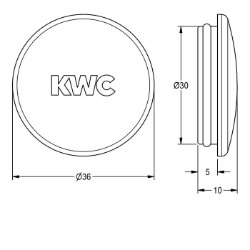Bild von KWC ASSV2006 Verschlusskappe Füllmenge:1, Mengeneinheit:Stück, Art.Nr. : 2000104841