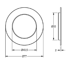Bild von KWC ASET2006 Rosette Füllmenge:1, Mengeneinheit:Stücke, Art.Nr. : 2030048765