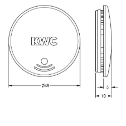 Picture of KWC ASEX1006 Verschlusskappe Füllmenge:1, Mengeneinheit:Stück, Art.Nr. : 2030041514