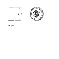 Picture of KWC ESHHE0004 Durchflussmengenregler 6 l/min Füllmenge:1, Mengeneinheit:Stück, Art.Nr. : 2030027586