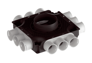 Bild von Maico - Flacher kompakter Luftverteiler aus Kunststoff, 12-fach MA-FV12-63, Art.Nr. : 0059.2124