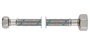 Bild von NEOFLEX CRG Panzerschlauch DN8, IG x IG, 3/8" x 1/2", 40 cm, Art.Nr. : 60738040 (60 7380 40)