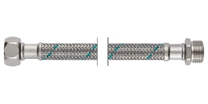 Bild von NEOFLEX SLP Panzerschlauch DN8, IG x AG, 3/8" x 3/8", 12 cm*, Art.Nr. : 60735012 (60 7350 12)