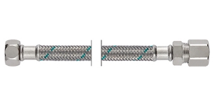 Bild von NEOFLEX CRG Panzerschlauch DN8, IG X URS-DW Klemmverschraubung, 3/8" x 10mm, 25 cm, Art.Nr. : 60726025 (60 7260 25)