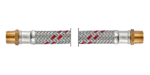 Bild von NEOFLEX-EPDM Panzerschlauch DN13, AG x AG, 1/2" x 1/2", 50 cm, Art.Nr. : 67763050 (67 7630 50)