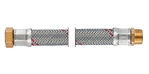 Bild von NEOFLEX-EPDM Panzerschlauch DN19, IG x AG, 3/4" x 3/4", 30 cm, Art.Nr. : 67769030 (67 7690 30)