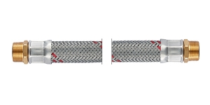 Bild von NEOFLEX-EPDM Panzerschlauch DN19, AG x AG, 3/4" x 3/4", 30 cm, Art.Nr. : 67767030 (67 7670 30)