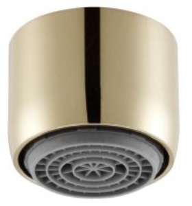 Bild von NEOPERL CASCADE SLC AC Strahlregler, vergoldet, M22x1, A = ~ 13.5 - 15 l/min., Art.Nr. : 01060197 (01 0601 97)