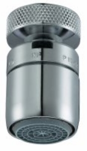 Bild von NEOPERL CASCADE SLC AC Strahlregler, mit Kugelgelenk/verchromt, M22x1 / 1/2" / 3/8", EK: F, A = ~ 13.5 - 15 l/min., Art.Nr. : 10961598 (10 9615 98)