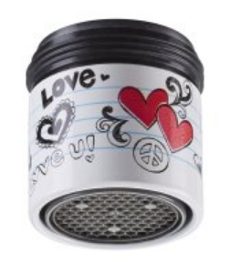 Bild von NEOPERL FANTASY PCA Strahlregler "Hearts", 1 Stück, M22x1 / M24x1, EK: A, ~ 5 l/min., Art.Nr. : 70519898 (70 5198 98)