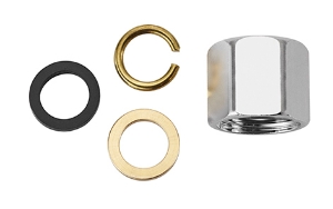 Bild von URS-DW Klemmverschr. komplett, vernickelt, 3/8" x 10 mm, Art.Nr. : 67801094 (67 8010 94)