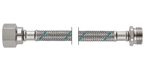 Bild von NEOFLEX Panzerschlauch DN8 mit VS, IG x AG, 1/2" x 1/2", 30 cm, Art.Nr. : 63445030 (63 4450 30)