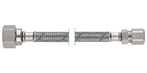 Bild von NEOFLEX CRG Panzerschlauch DN8 mit VS, IG X URS-DW Klemmverschraubung, 1/2" x 10mm, 50 cm, Art.Nr. : 63415050 (63 4150 50)