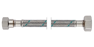 Bild von NEOFLEX Panzerschlauch DN8 mit VS, IG x IG, 3/8" x 1/2", 50 cm, Art.Nr. : 63430050 (63 4300 50)