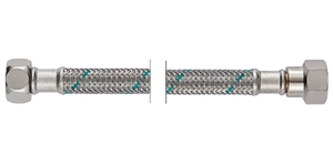 Bild von NEOFLEX Panzerschlauch DN8 mit VS, IG x IG, 3/8" x 3/8", 20 cm, Art.Nr. : 63420020 (63 4200 20)