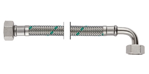 Bild von NEOFLEX Panzerschlauch DN10, IG X IG gebogen, 1/2" x 1/2", 100 cm, Art.Nr. : 66873100 (66 8731 00)