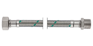 Bild von NEOFLEX Panzerschlauch DN10, IG x AG, 1/2" x 1/2", 30 cm, Art.Nr. : 66874030 (66 8740 30)