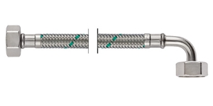 Bild von NEOFLEX Panzerschlauch DN10, IG X IG gebogen, 3/4" x 3/4", 150 cm, Art.Nr. : 66876150 (66 8761 50)