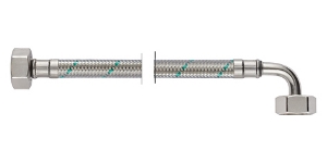 Bild von NEOFLEX Panzerschlauch m/Ummantel.DN10, IG X IG gebogen, 3/4" x 3/4", 150 cm, Art.Nr. : 66879150 (66 8791 50)