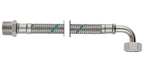 Bild von NEOFLEX Panzerschlauch DN10, AG X IG gebogen, 1/2" x 1/2", 30 cm, Art.Nr. : 66872030 (66 8720 30)