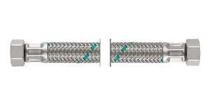 Bild von NEOFLEX Panzerschlauch DN16, IG x IG, 3/4" x 3/4", 30 cm, Art.Nr. : 66893030 (66 8930 30)