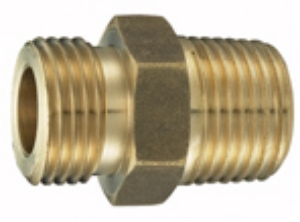 Bild von CATS Doppelnippel AG zyl. x kon., Messing blank, 1 1/4" x 1 1/4", Art.Nr. : 51906505 (51 9065 05)