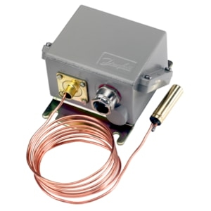 Bild von Danfoss - Thermostat KPS79, 50 - 100°C, SPDT Gold, Kap. 2 m, IP67, Art.Nr. : 060L310566