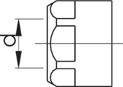 Bild von +GF+ INSTAFLEX Überwurfmutter Messing, d mm: 16, Art.Nr.: 760853018