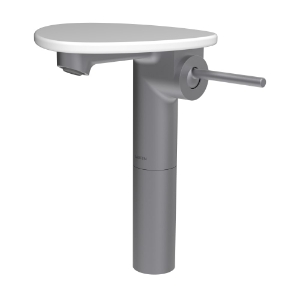 Bild von LAUFEN - ADA - Standsäulen-Waschtischmischer, Ablage ohne Loch, Ausladung 110 mm, Festauslauf, ohne Ablaufventil, Art.Nr. :HF506714502060