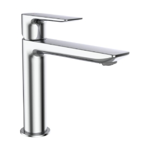 Bild von LAUFEN - CITYPLUS - Waschtischmischer, Ausladung 140 mm, Festauslauf, Eco+ Funktion, ohne Ablaufventil, Chrom, Art.Nr. :HF505304100000