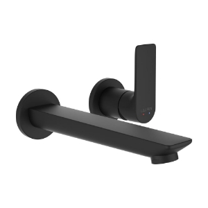 Bild von LAUFEN - CITYPLUS - Wandmischer zu Simibox 2-Point, Ausladung 190 mm, Festauslauf, PVD Titanschwarz matt, Art.Nr. :HF505370428000