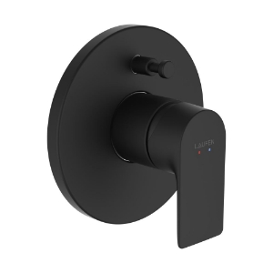 Bild von LAUFEN - CITYPLUS - Fertigmontage-Set für Unterputz-Bademischer, zu Simibox Standard & Simibox Light, PVD Titanschwarz matt, Art.Nr. :HF505379428000