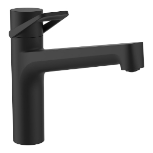 Bild von LAUFEN - CLASS - Spültischmischer, Ausladung 220 mm, Schwenkauslauf, PVD Titanschwarz matt, Art.Nr. :HF941030428000