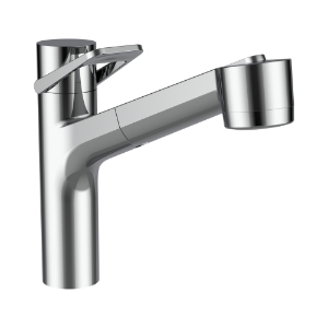 Bild von LAUFEN - CLASS - Spültischmischer, Ausladung 219 mm, Schwenkauslauf, Auszugsbrause, Chrom, Art.Nr. :HF941035100000