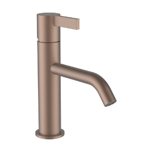 Bild von LAUFEN - KARTELL LAUFEN - Waschtischmischer, Ausladung 135 mm, Festauslauf, ohne Ablaufventil, PVD Rosegold gebürstet, Art.Nr. :H3113311681201
