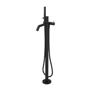 Bild von LAUFEN - KARTELL LAUFEN - Standsäulen-Bademischer zu Rohbauset, Ausladung 203 mm Festauslauf, mit Kunststoffschlauch 1250 mm, mit Handbrause TwinStick, Art.Nr. :H3213380811211