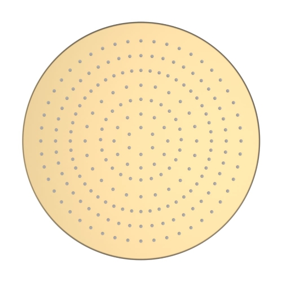 Bild von LAUFEN - SANITARY ACCESSORIES - Regenbrause Ø 300 mm, Rund, mit RubiClean, PVD Blassgold matt, Art.Nr. :H3679810832321