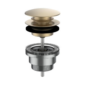 Bild von LAUFEN - SANITARY ACCESSORIES - Ablaufventil, "Automatic Clic", 63 mm x G1 1/4'', PVD Blassgold matt, Art.Nr. :H3709890831041