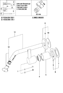 Bild von LAUFEN - HEBEL 25MM UMGEKEHRT ZU UP-WTM PTSM, Art.Nr. :H3903300810621