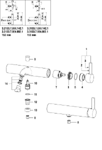 Bild von LAUFEN - HEBEL 40MM UMGEKEHRT PVD INOX, Art.Nr. :H3903300900661