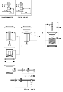 Bild von LAUFEN - VENTILSTOPFEN d63.5 F463, Art.Nr. :WI444019463000
